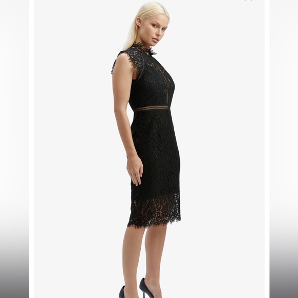 Bardot midi lace column dress - Picture 5 of 10